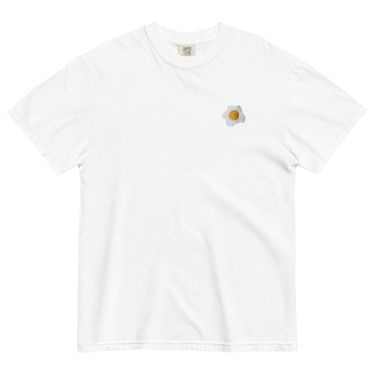 Fried Egg Embroidered T-Shirt
