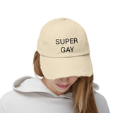 SUPER GAY Distressed Cap in 6 colors