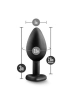 Temptasia Bling Plug Silicone Butt Plug - Small - Black