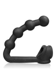 Oxballs Buttballs Silicone Cock Sling-2 with Butt Plug - Black