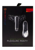 Nu Sensuelle Pleasure Panty Vibe Rechargeable Silicone with Bullet and Remote Control - Black