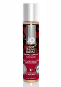 JO H2O Water Based Personal Flavored Lubricant Cherry Burst 1oz