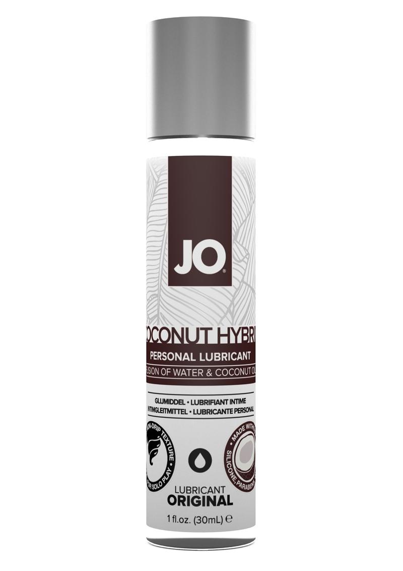 JO Coconut Hybrid Original Silicone Free Personal Lubricant Water and Coconut Oil 1oz