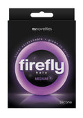 Firefly Halo Medium Silicone Cock Ring Glow In The Dark - Purple
