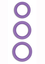 Firefly Halo Medium Silicone Cock Ring Glow In The Dark - Purple
