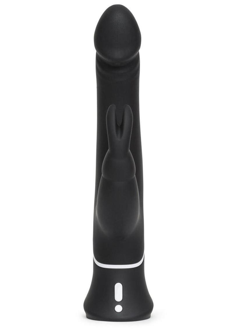 Happy Rabbit Realistic Silicone Rabbit Vibrator - Black