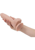 Addiction Toy Collection Mark Silicone Dildo with Balls 7.5in - Vanilla