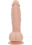 Addiction Toy Collection Mark Silicone Dildo with Balls 7.5in - Vanilla