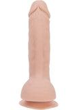 Addiction Toy Collection Brad Silicone Dildo with Balls 7.5in - Vanilla