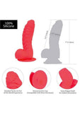 Addiction Toy Collection Tom Silicone Dildo with Balls 7in - Pink
