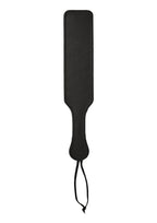 Sportsheets Leather Paddle with Fur - Black