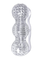 The 9's - Clear Stroke Threeway Masturbator 5.75in - Clear