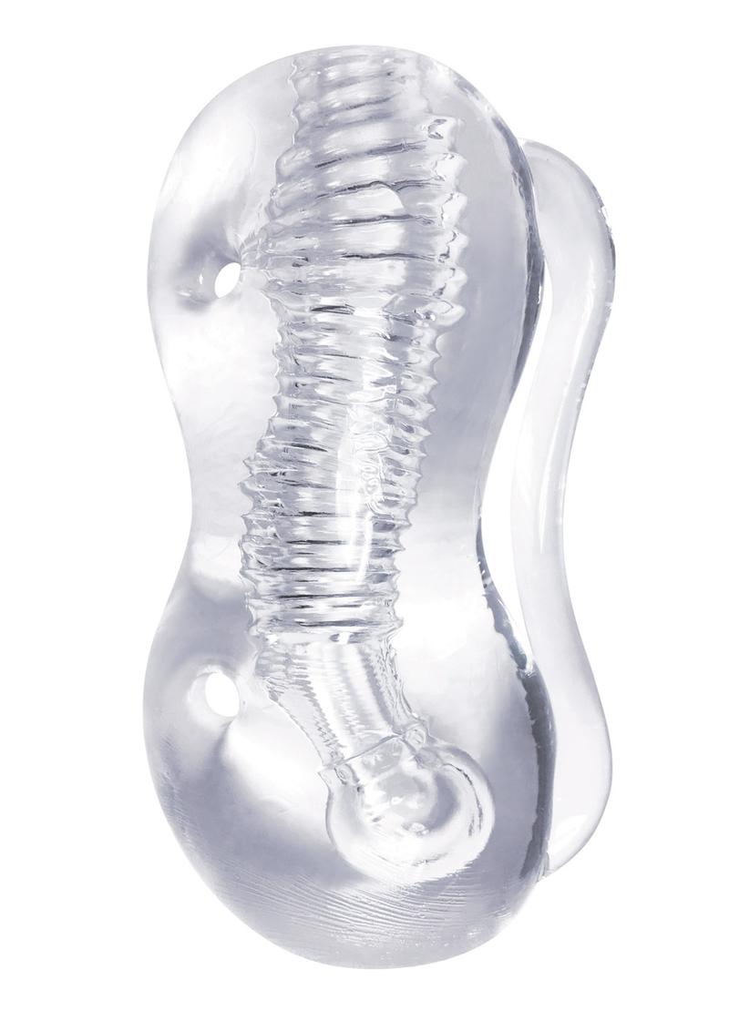 The 9's - Clear Stroke Twister Masturbator 5.25in - Clear