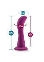 Temptasia Bellatrix Silicone Dildo 6.25in - Plum