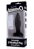 My Secret Rechargeable Vibrating Plug with Remote Control - Black