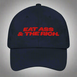 Eat Ass & the Rich Dad Hat by YES HOMO in Navy