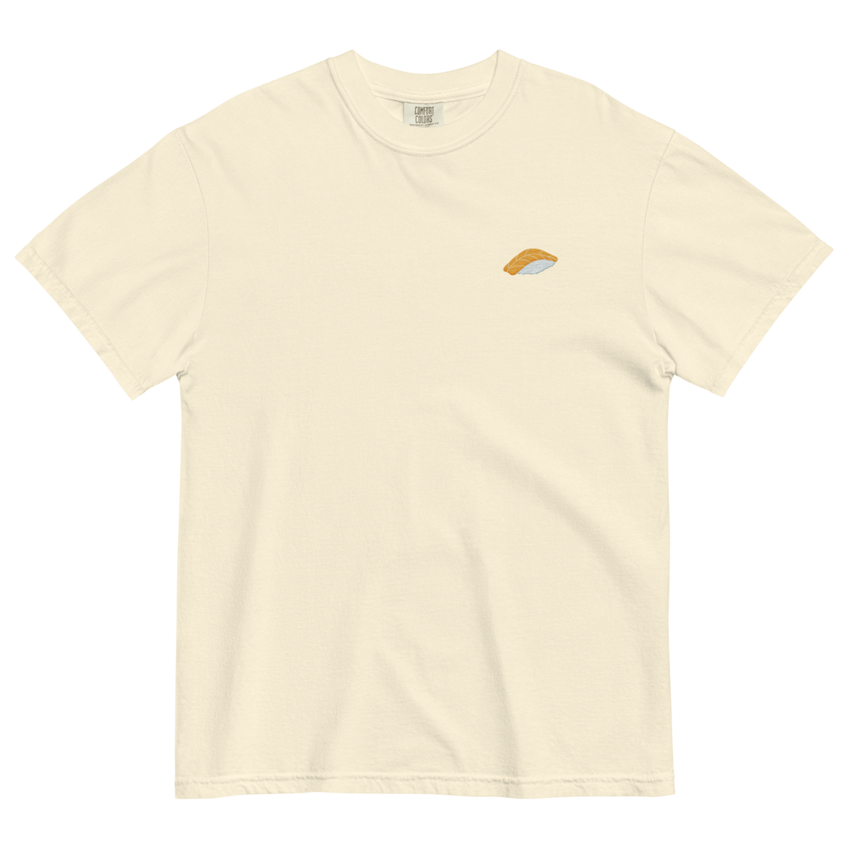 Salmon Sushi Embroidered T-Shirt