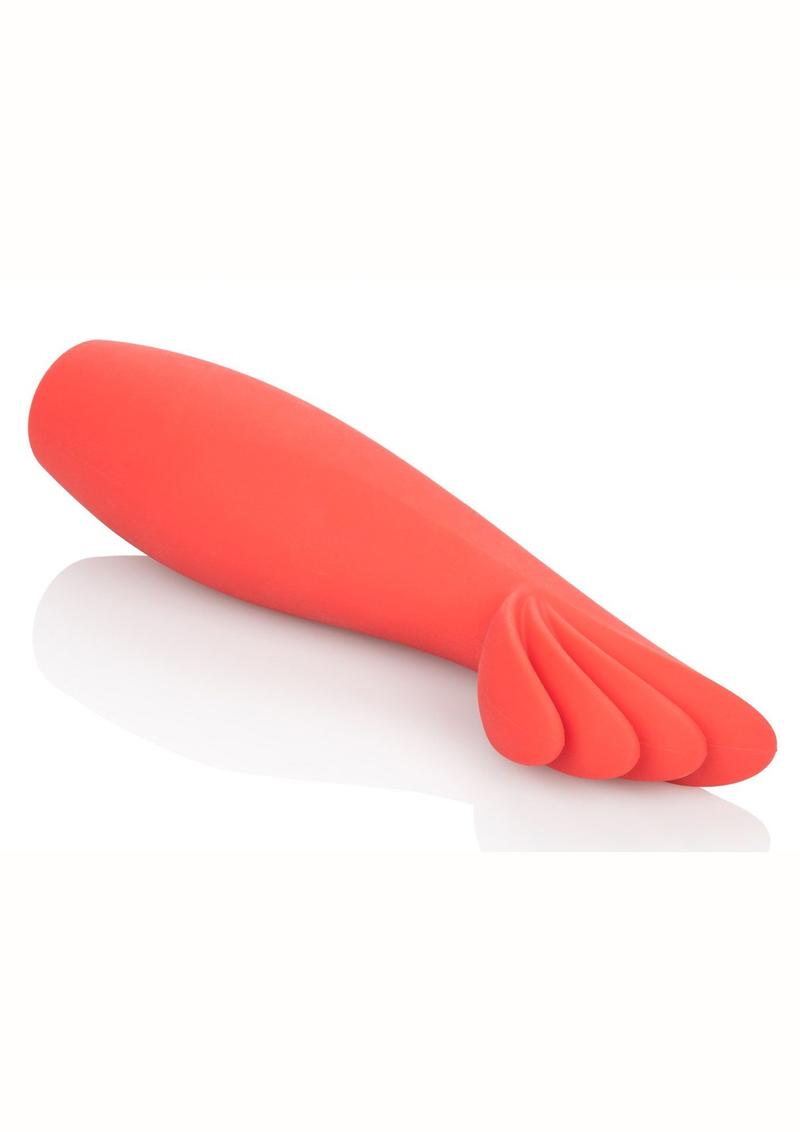 Red Hot Blaze Clitoral Stimulation Silicone Rechargeable Massager - Red