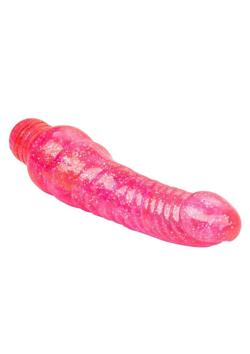 Sparkle Glitter Jack Vibrator Waterproof 5.75in - Pink