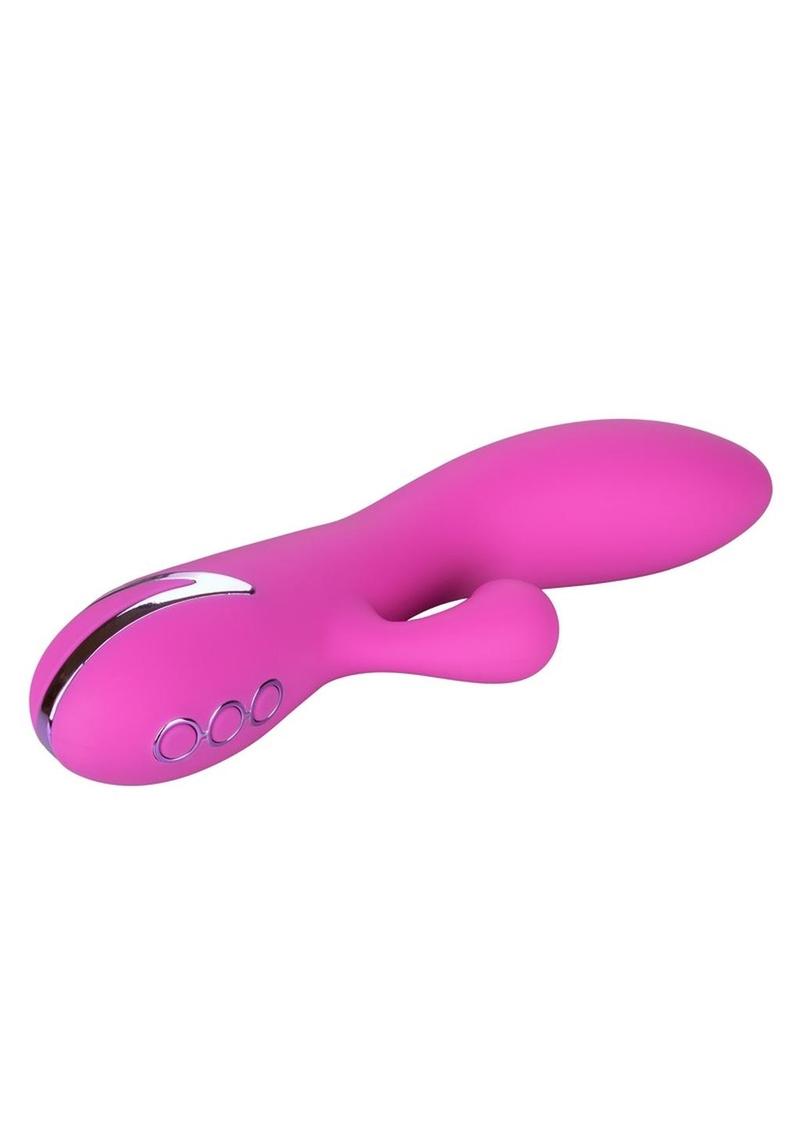 California Dreaming Malibu Minx Rechargeable Silicone Rabbit Vibrator - Purple