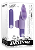 Fingerific Rechargeable Silicone Finger Vibrator - Purple