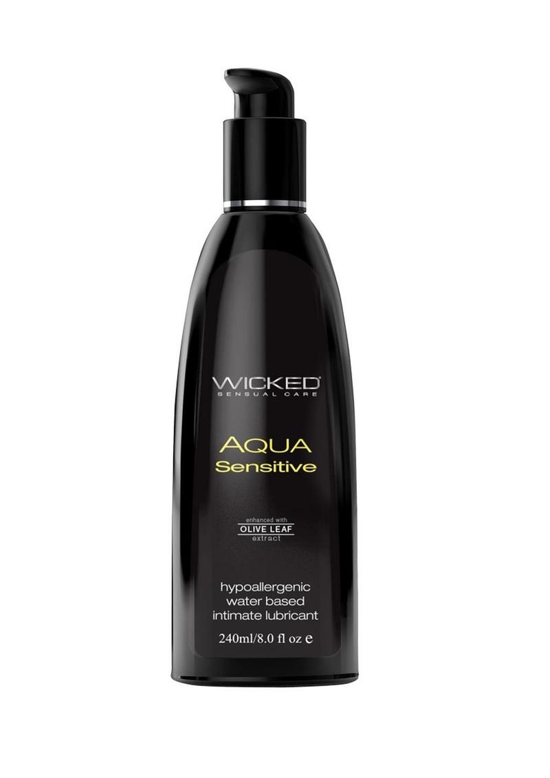 Wicked Aqua Water Based Sensitive Hypoallergenic Lubricant 8oz