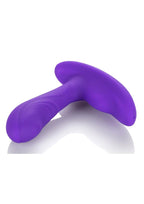 Pinpoint Pleaser Silicone Rechargeable Vibrator with Remote Control - Purple