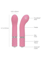 Pillow Talk Racy Rechargeable Silicone G-Spot Mini Vibrator - Pink