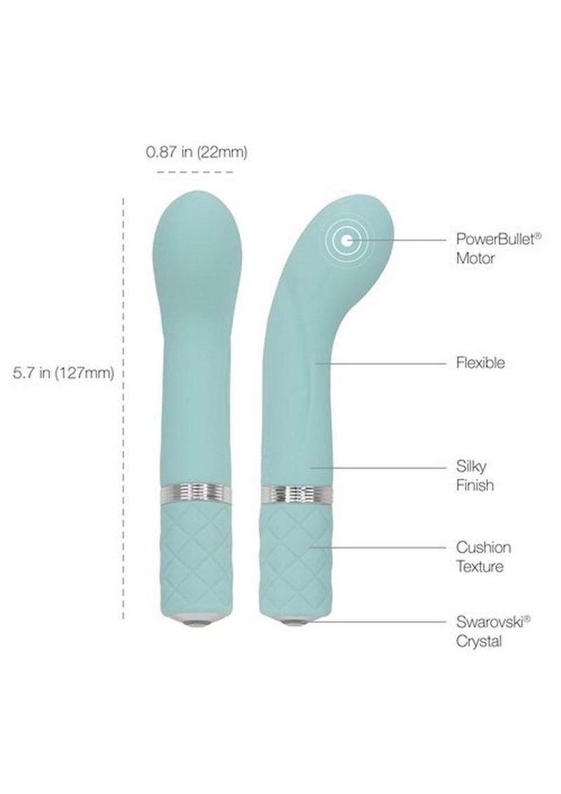 Pillow Talk Racy Rechargeable Silicone G-Spot Mini Vibrator - Teal