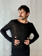 Jordanluca BLUES LONGSLEEVE TOP BLACK