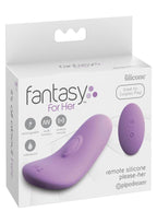 Fantasy For Her Please Her Silicone Rechargeable Panty Vibe with Remote Control - Purple