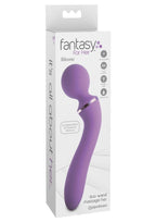 Fantasy For Her Duo Wand Massage-Her Silicone Rechargeable Waterproof - Purple