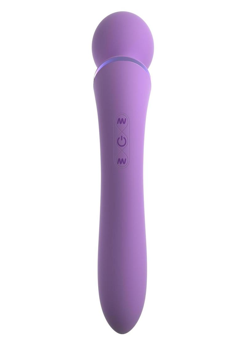 Fantasy For Her Duo Wand Massage-Her Silicone Rechargeable Waterproof - Purple