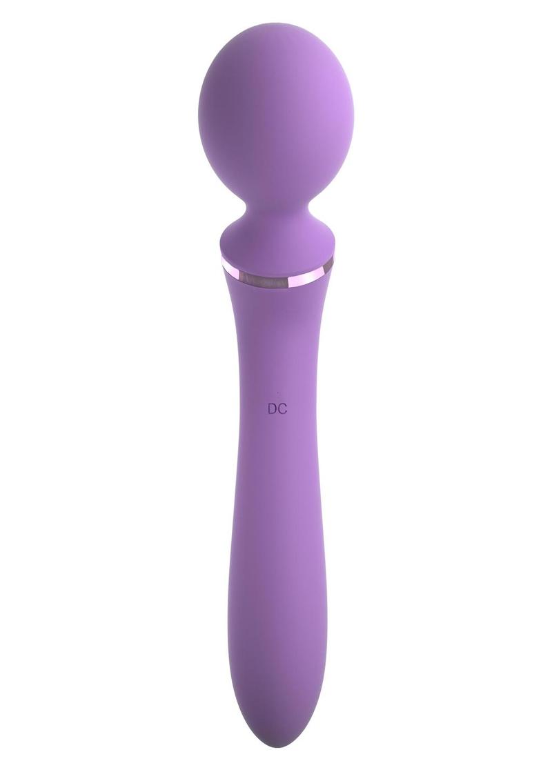 Fantasy For Her Duo Wand Massage-Her Silicone Rechargeable Waterproof - Purple
