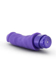 Luxe Marco Silicone Vibrating Dildo 7.75in - Purple