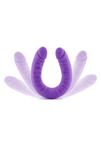 Ruse Silicone Slim Double Dong Dildo 18in - Purple