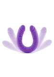 Ruse Silicone Slim Double Dong Dildo 18in - Purple