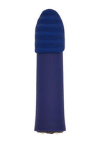Nu Sensuelle Point Plus Rechargeable Silicone Bullet - Navy Blue