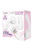 Bodywand Curve Silicone G-Spot & Clitoral Attachment Set - White