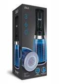 ZOLO 360° Rotating Beaded Masturbator - Blue/Black