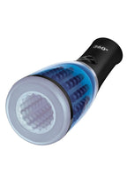 ZOLO 360° Rotating Beaded Masturbator - Blue/Black