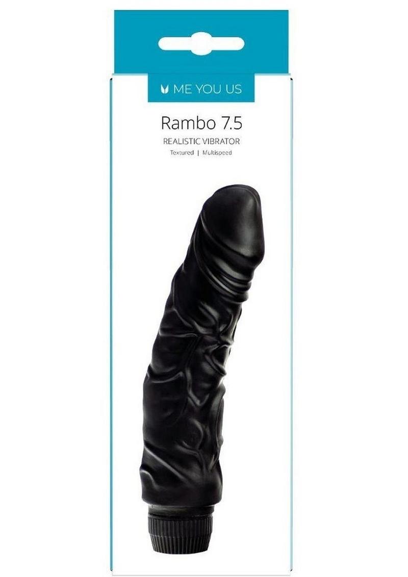 ME YOU US Rambo 7.5 Realistic Vibrator - Black