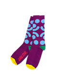 Clown Socks Vivid Viola by Walter Van Beirendonck