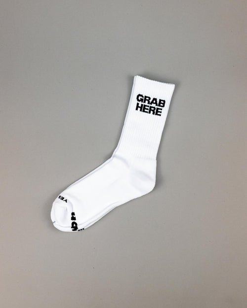 Grab Here Socks by YES HOMO - White