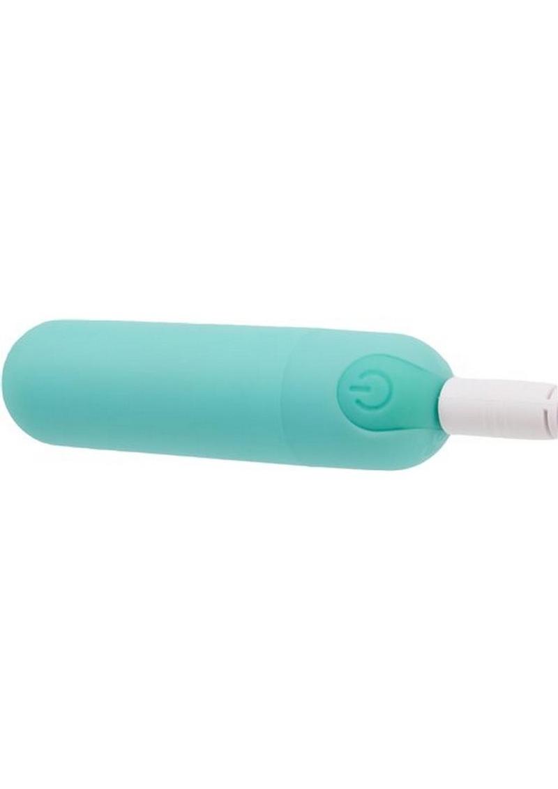 PowerBullet Essential Rechargeable Vibrating Bullet - Teal