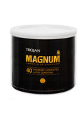 Trojan Magnum 40 Premium Lubricated Latex Condoms Large Size Condoms Bowl