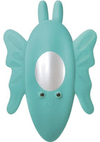 The Butterfly Effect Rechargeable Silicone Dual Motor Vibrator with Remote Control - Teal