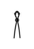 Zero Tolerance Ultimate Silicone Cock Tie with Adjustable Pleasure Beads - Black