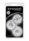 Renegade Chubbies Super Stretchable Cock Rings (Set of 3) - Clear