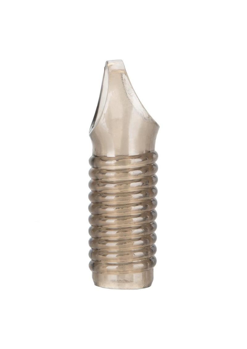 Stimulation Enhancer Textured Penis Sleeve 4.25in - Smoke